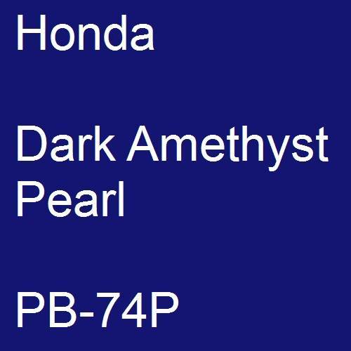 Honda, Dark Amethyst Pearl, PB-74P.